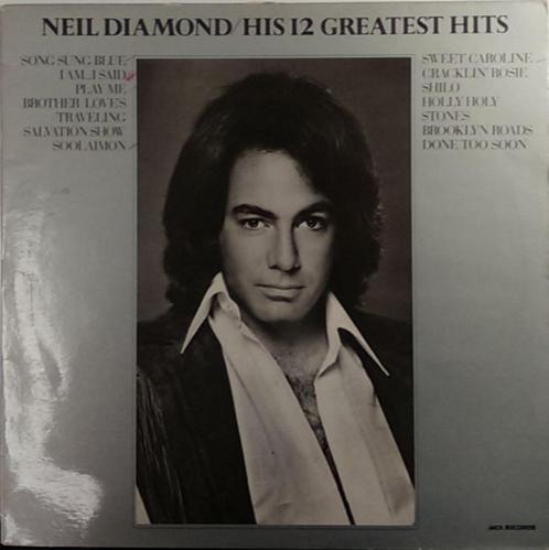LP- Neil Diamond – His 12 Greatest Hits, CD & DVD, Vinyles | Pop, Enlèvement ou Envoi