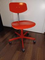 Vintage rode bureaustoel, Ophalen, Gebruikt, Rood, Bureaustoel