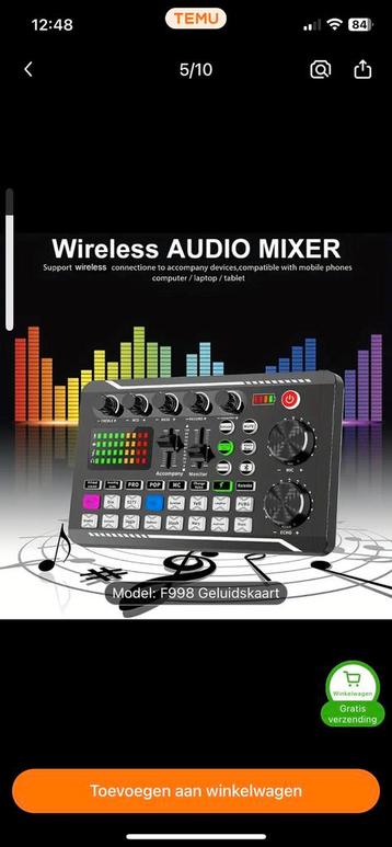 Mixeur audio sans fil, Enlèvement, Neuf, DJ-Set, Autres marques