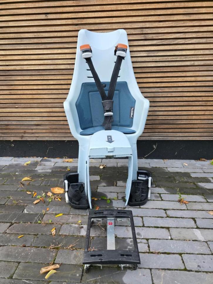 Bobike fietsstoeltje, Fietsen en Brommers, Fietsaccessoires | Fietsstoeltjes, Gebruikt, Achterzitje, 0 t/m 18 kg, Voetsteuntjes