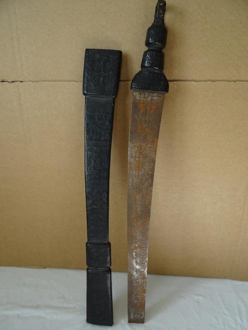Machette antique d'art populaire machette indigène 59cm 1900, Antiquités & Art, Art | Art non-occidental, Enlèvement ou Envoi