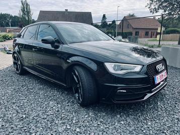 Audi A3 S line, Cuir, Achat, Noir, 5 portes