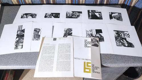 De bladen voor de grafiek Nicole Halsberghe, Boeken, Kunst en Cultuur | Beeldend, Ophalen of Verzenden