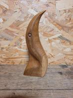Tête d'oiseau en bois, Antiquités & Art, Art | Sculptures & Bois, Enlèvement