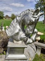 PRACHTIGE PAARDENBUSTE VAN GEGOTEN ALUMINIUM, Ophalen of Verzenden, Nieuw