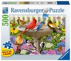 Puzzel Ravensburger 500 stuks - Bij het vogelbadje, Hobby en Vrije tijd, Ophalen, 500 t/m 1500 stukjes, Zo goed als nieuw, Legpuzzel