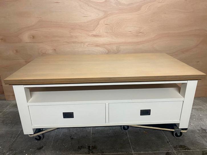 Landelijke Massieve Salontafel, Huis en Inrichting, Kasten |Televisiemeubels, Zo goed als nieuw, Ophalen