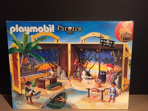 Playmobil Meeneem Pirateneiland - 70150, Kinderen en Baby's, Speelgoed | Playmobil, Zo goed als nieuw, Complete set, Ophalen of Verzenden