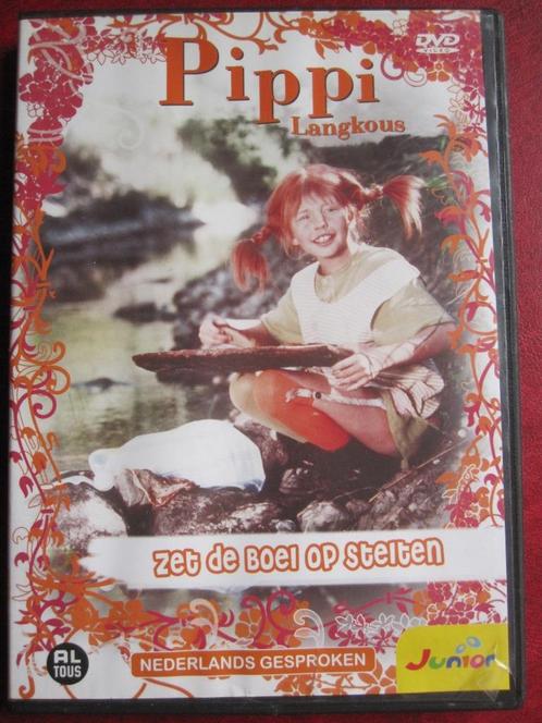 Pippi Langkous Zet de boel op Stelten (1968), Cd's en Dvd's, Dvd's | Kinderen en Jeugd, Zo goed als nieuw, Film, Avontuur, Alle leeftijden