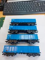 Marklin Ho set van 4 NS kolenwagens, Hobby en Vrije tijd, Wisselstroom, Wagon, Ophalen of Verzenden, Zo goed als nieuw