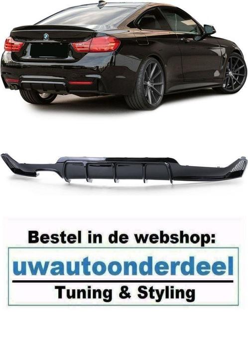 Diffuser Glans Zwart Voor Bmw 4 serie F32 F33 F36 M Pakket, Auto diversen, Tuning en Styling, Verzenden