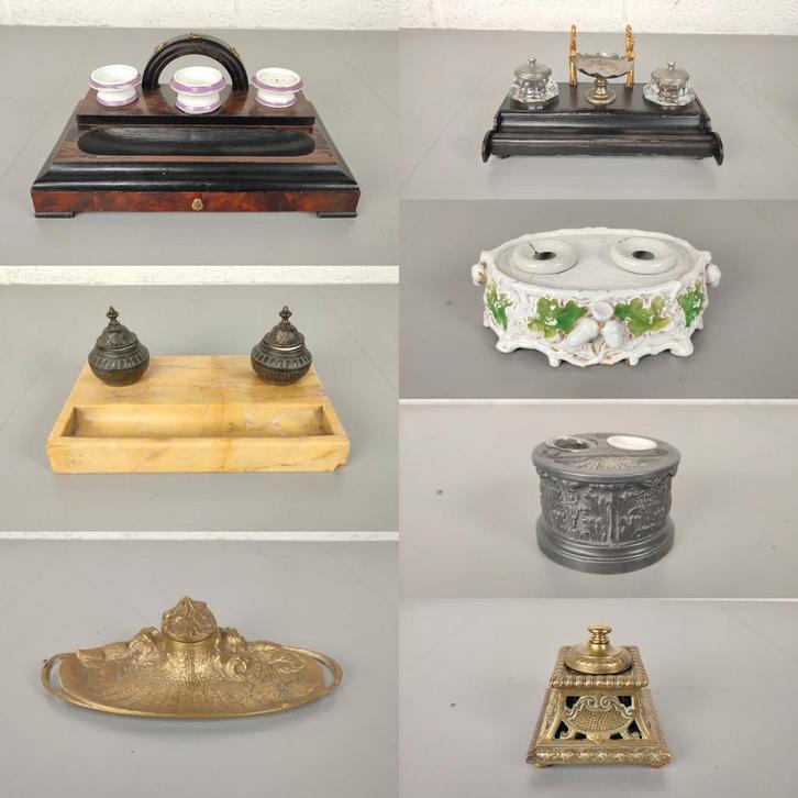 Diverse inktstellen, Antiek en Kunst, Antiek | Kantoor en Zakelijk, Ophalen of Verzenden