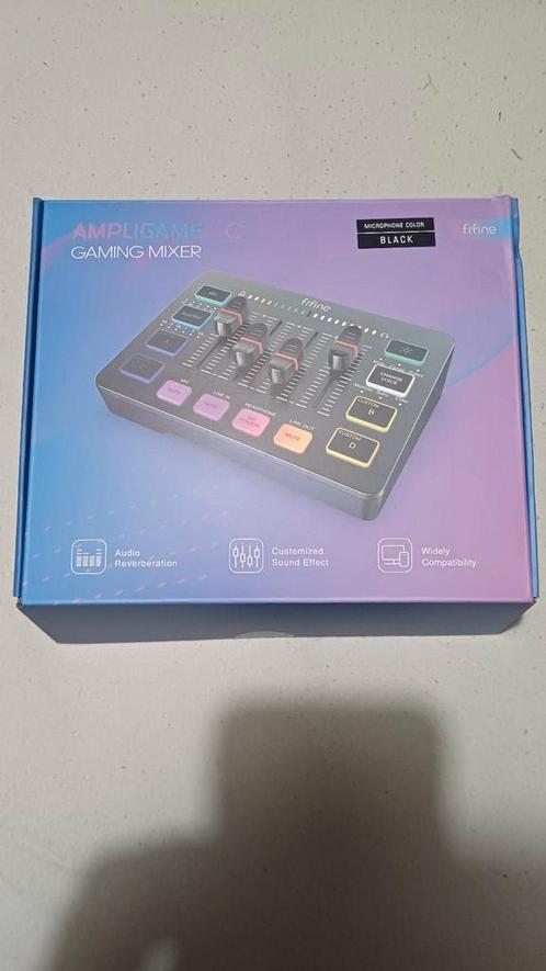 Fifine XLR Gaming mixer, Computers en Software, Toetsenborden, Zo goed als nieuw, Overige indelingen, Bedraad, Multimediatoetsen