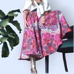 Feestelijke zwierige lange rok handgemaakt recycled 38/40, Rok The Party!, Ophalen of Verzenden, Maat 38/40 (M), Kleding