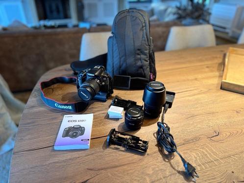 Canon EOS 650D met 3 lenzen, Audio, Tv en Foto, Fotocamera's Digitaal, Zo goed als nieuw, Spiegelreflex, Canon, 8 keer of meer