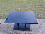 Solide en stabiele dubbele tafel van zwart aluminium, Huis en Inrichting, Tafelonderdelen, Gebruikt, Ophalen