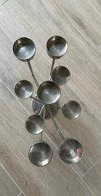 kandelaar - 9 theelicht kaarsjes, 25 à 50 cm, Enlèvement, Utilisé, Métal