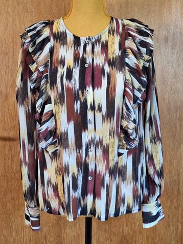 Chemisier vaporeux Pointcarré volants aux épaules taille 38 beschikbaar voor biedingen