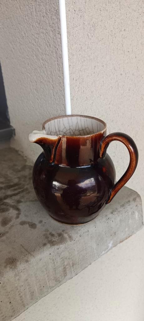 Ancien pichet Pot a crème en grès, Antiquités & Art, Antiquités | Plateaux, Enlèvement ou Envoi