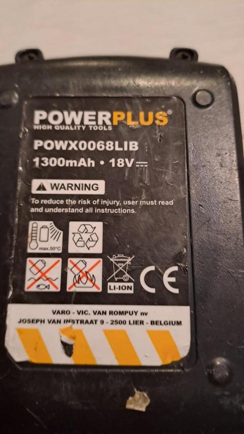 Chargeur et batterie Power Plus POWX0068 LIb, Doe-het-zelf en Bouw, Gereedschap | Overige machines, Gebruikt, Ophalen