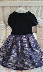 Feestelijke jurk maat 116 Donker blauw, Ophalen, Zo goed als nieuw, Meisje, Jurk of Rok