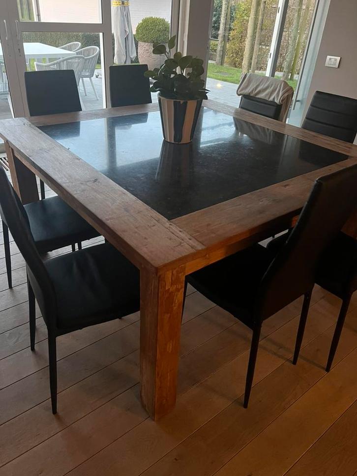 Ensemble table à manger et table basse, Maison & Meubles, Tables | Tables à manger, Comme neuf, 100 à 150 cm, 100 à 150 cm, Cinq personnes ou plus