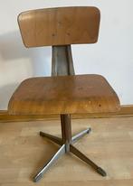 Chaise vintage d'écolier en bois et métal., Maison & Meubles, Chaises, Métal, Utilisé, Enlèvement ou Envoi, Une