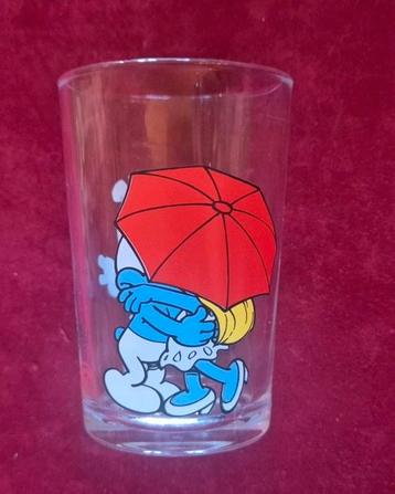 SMURFEN GLAS  BISTER MOSTERD beschikbaar voor biedingen
