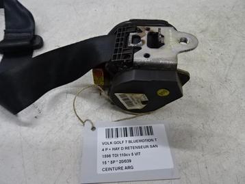 CEINTURE DE SECURITE ARRIERE GAUCHE Golf VII (AUA), Utilisé, Volkswagen