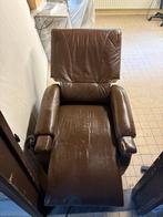 Elektrische relaxzetel, Huis en Inrichting, Fauteuils, Ophalen, Gebruikt, Leer