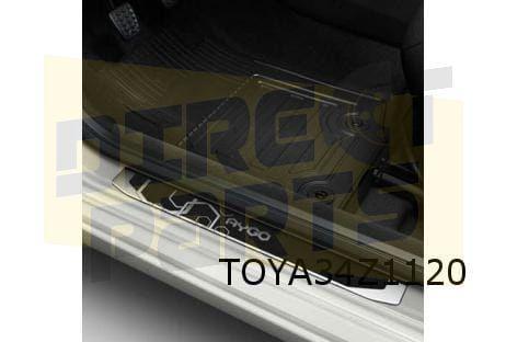 Toyota Aygo Instaplijsten (2x) tekst ''Aygo" design sport Or, Auto-onderdelen, Carrosserie, Toyota, Nieuw, Verzenden