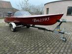 Houten boot Poncelet, Watersport en Boten, Speedboten, Ophalen, Gebruikt, Minder dan 70 pk, Hout