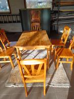 Grenen houten tafel. Voor 6 of 10 personen., Huis en Inrichting, Tafels | Eettafels, Ophalen, 50 tot 100 cm, Zo goed als nieuw