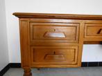 Vintage bureau in eik, Huis en Inrichting, Ophalen, Gebruikt, Bureau