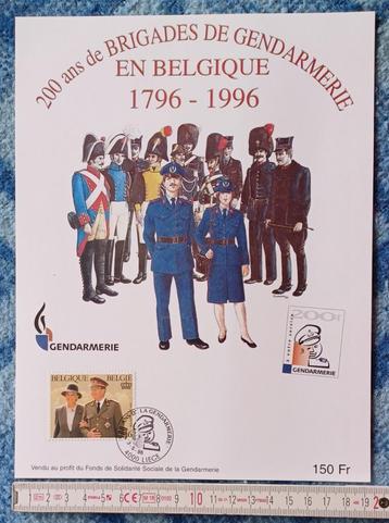 Gendarmerie-Affichette officielle 200 ans des brigades de Ge