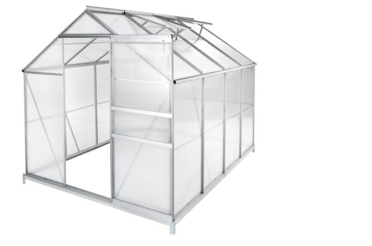 Serre polycarbonate 2m50x1m85x1m95 aluminium, Jardin & Terrasse, Serres, Neuf, Serre, Aluminium, Polycarbonate, Envoi