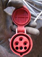 Verlengkabel 4 polig 4x2.5 mm² H05VVF Grijs 380v 16A 24,5 m, Ophalen, Gebruikt, Kabel of Snoer