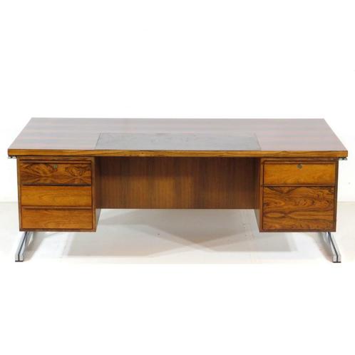 Groot palissander directie bureau Theo Tempelman jaren '60, Huis en Inrichting, Kasten | Computermeubels, Zo goed als nieuw, Overige houtsoorten