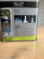 Vijverpomp met fonteinset 2000L/uur, Tuin en Terras, Vijver-toebehoren, Ophalen of Verzenden, Zo goed als nieuw, Vijverpomp