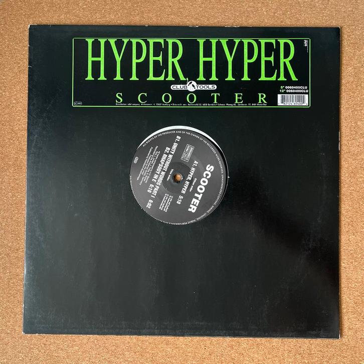 Scooter – Hyper, Hyper (1994, Club Tools), Cd's en Dvd's, Vinyl | Dance en House, Gebruikt, Techno of Trance, 12 inch, Verzenden