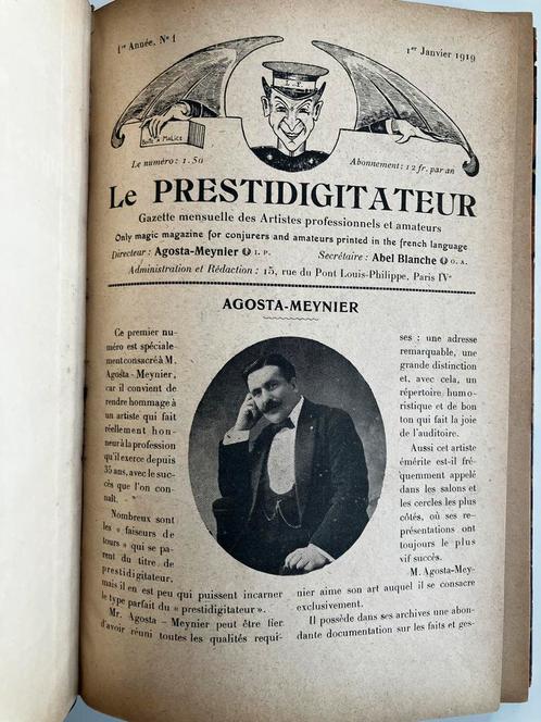 Le prestidigitateur - Magic magazine, 1919, Boeken, Hobby en Vrije tijd, Ophalen
