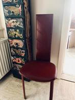 8 stuks lederen stoelen, Huis en Inrichting, Vintage, Leer, Ophalen of Verzenden, Zo goed als nieuw