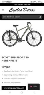 Scott  sub 30 sportfiets medium slechts 127 km (schoolfiets), Fietsen en Brommers, Ophalen of Verzenden, Zo goed als nieuw