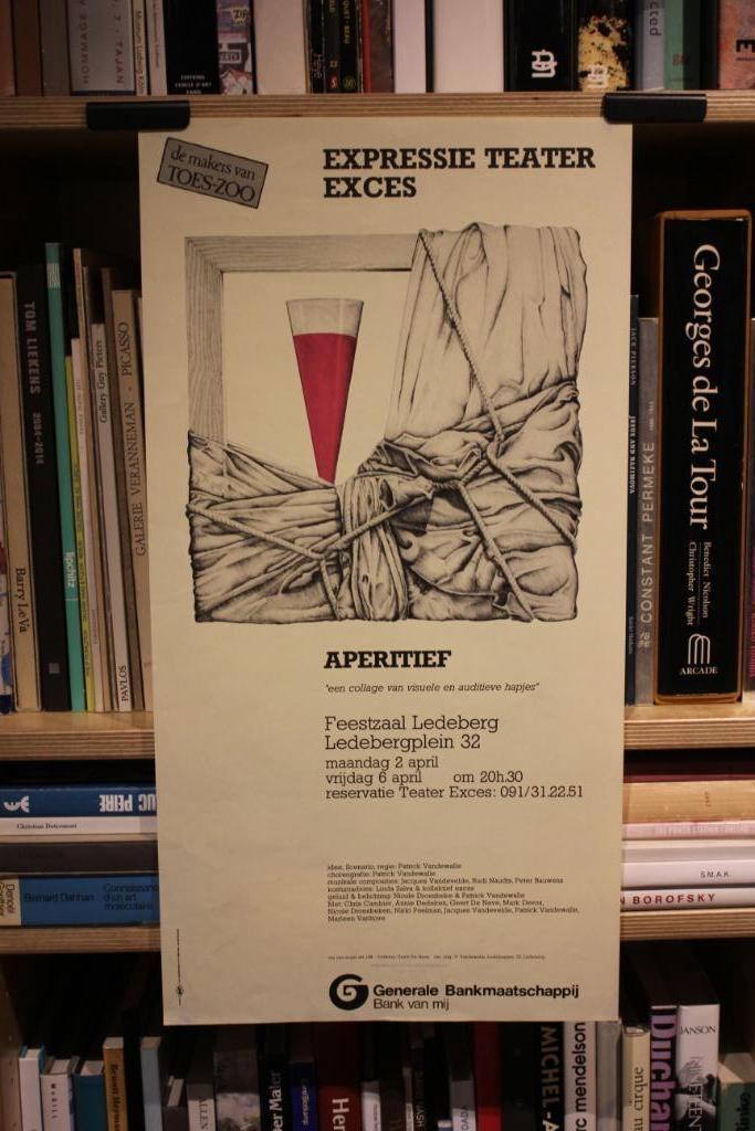 EXPRESSIE TEATER EXCES  APERITIEF affiche, Verzamelen, Posters, Muziek, Ophalen of Verzenden