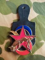 Insigne van het Divisie Lighting Squadron gelezen aankondigi, Ophalen of Verzenden, Landmacht, Embleem of Badge