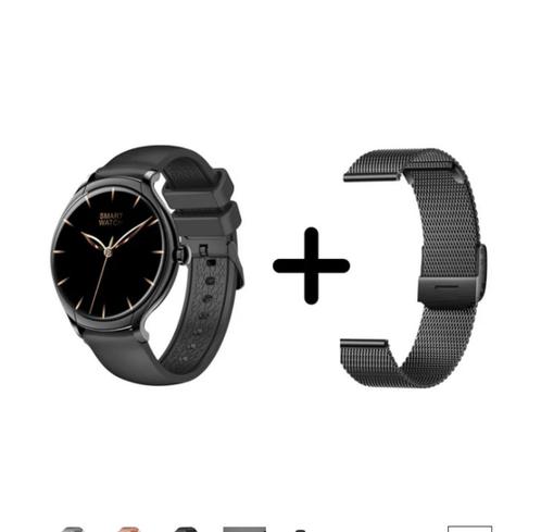Smartwatch Kiraal Graceful zwart, Handtassen en Accessoires, Smartwatches, Zo goed als nieuw, Zwart, Ophalen of Verzenden