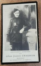 Gesneuvelde wo1,  Alfons Craenen, Betekom, Verzamelen, Bidprentjes en Rouwkaarten, Ophalen of Verzenden, Bidprentje