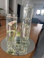 Set van 3 vazen - set van 8 stuks, Ophalen, Zo goed als nieuw, Glas, Minder dan 50 cm
