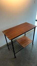 Vintage Tv tafeltje/ bijzettafeltje op wieltjes, Ophalen, Gebruikt, 50 tot 100 cm, Vintage/ retro