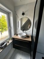 Badkamermeubel met waskom, met douchekraan en handdoekenrek, Enlèvement, Comme neuf